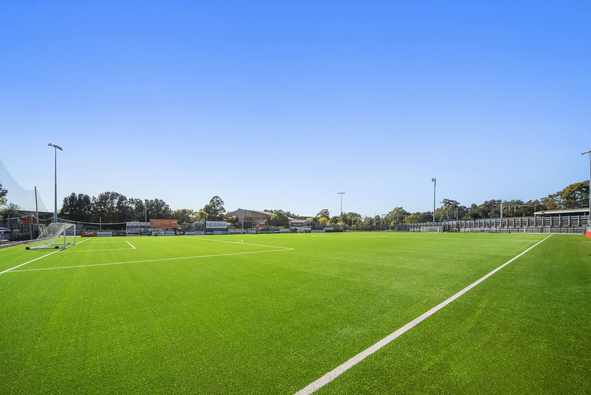 Goalmouth and open run of the Fraser Park FIFA-grade synthetic pitch in Marrickville — JL Turf Group